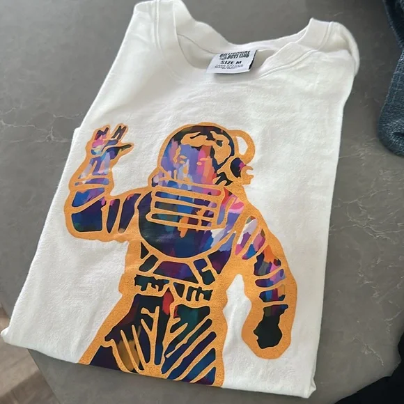 Billionaire Boys Club B/B Crystal astronaut Astro short sleeve T-shirt medium - Picture 5 of 6
